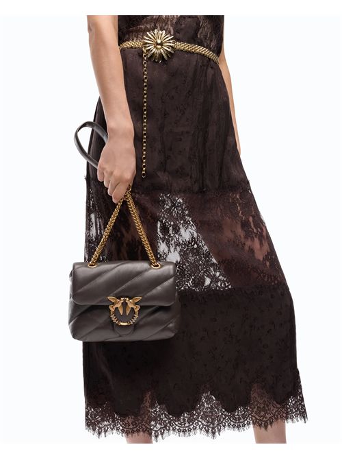 Borsa a tracolla Mini Love Bag Puff in nappa trapuntata con fibbia gioiello PINKO | 107058A0F2/M12Q